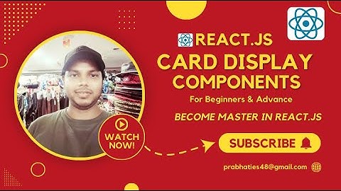Easy Way To Display Cards In React.js | This is The Best Video For Beginners in React.JS #reactjs