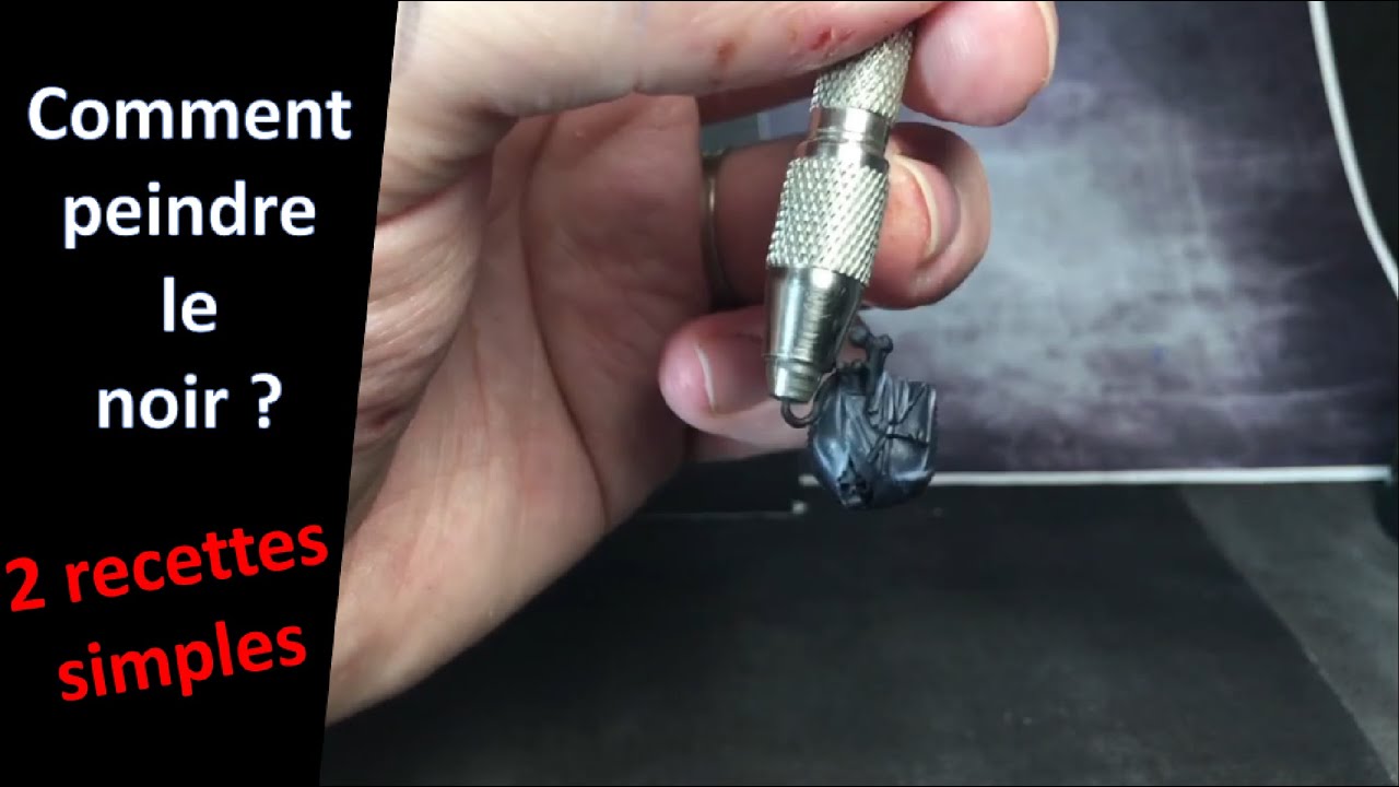 Comment peindre le noir - mes 2 recettes - apprendre la peinture sur figurine