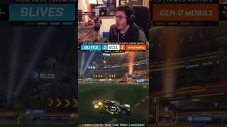 Alphakep, Squishy, Coconut Reaction GenG's RLCS shot miss vs 9lives #clips #rocketleague #rlcs