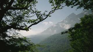 Mountain View & Moving Clouds | Peaceful Mountain Ambience for Sleep, Relaxation & Study