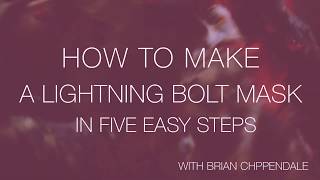 How make your own Lightning Bolt mask in five easy steps