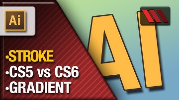 Adobe Illustrator - Gradient Strokes CS5 vs CS6 (Tutorial by VOXLAB)