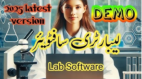 Laboratory Management Software in MS Access Demo Latest Version 2025