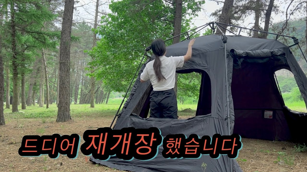 [VLOG] 모두들 달리세요 /서울에서 1시간 솔숲 대자연 캠핑장 / 청산캠핑장(구그린애캠핑장) 200팀 선착순사이트 / 모빌리티 A10 MAX