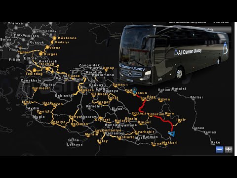 Türkiyə xəritəsi | Ets 2 Mercedes Travego Avtobus Oyunu