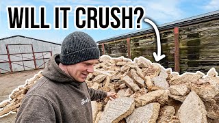 DEMOLISHING OUR DREAM BARN CONVERSION - But can this concrete be crushed?