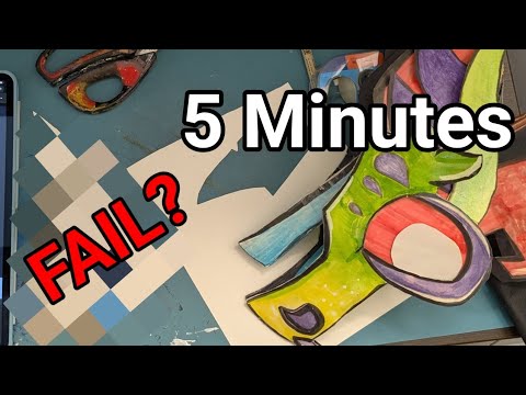Can I make a dragon in 5 minutes??? #paperdragon #dragonpuppet #challenge #5minutechallenge