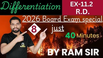 Differentiation Mastery Batch– Class 12th (Boards Special) ✨Target Full