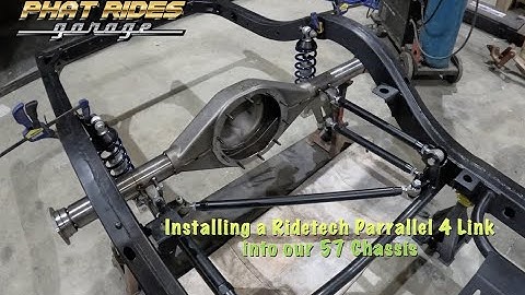 Installing a Ridetech Parallel 4 link into our 57 Chevy Chassis   4K