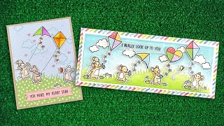 Intro to Whoosh, Kites! & Stitched Sentiment Banners + 2 cards from start to finish
