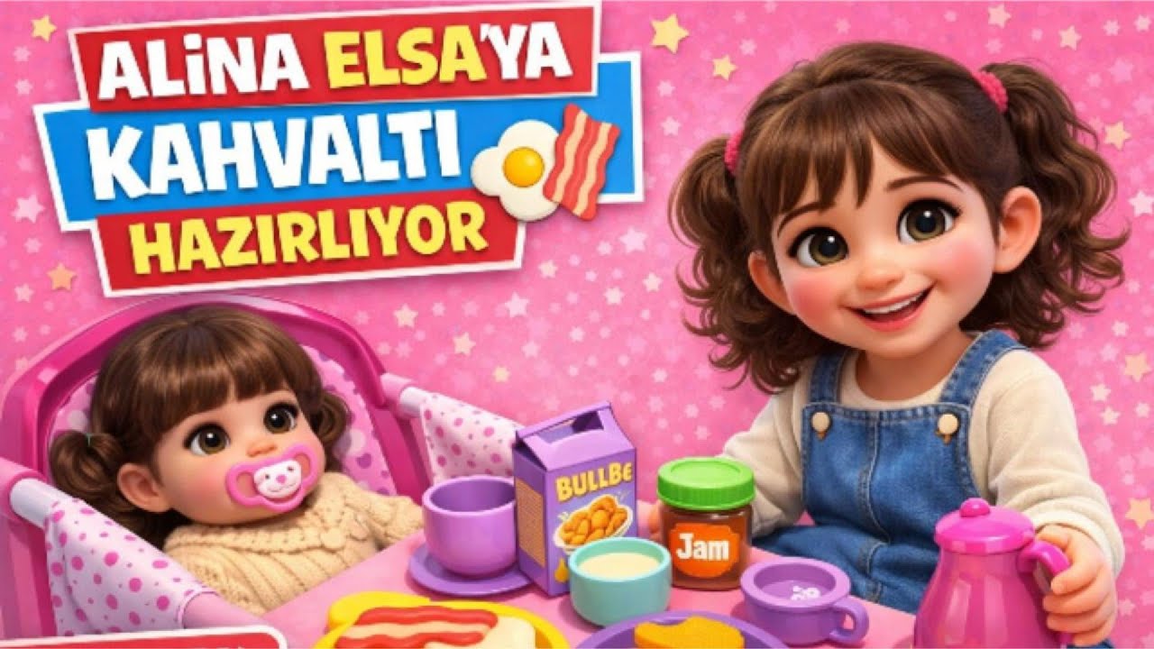 Alina Bebeğine Kahvaltı Hazırlıyor | Oyuncak Bebek Oyunu