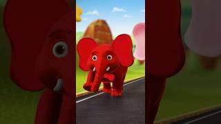 3 Big Fat Elephants, एक मोटा हाथी #shorts #ekmotahathi #hindirhymes #kidsvideo #shortsyoutube