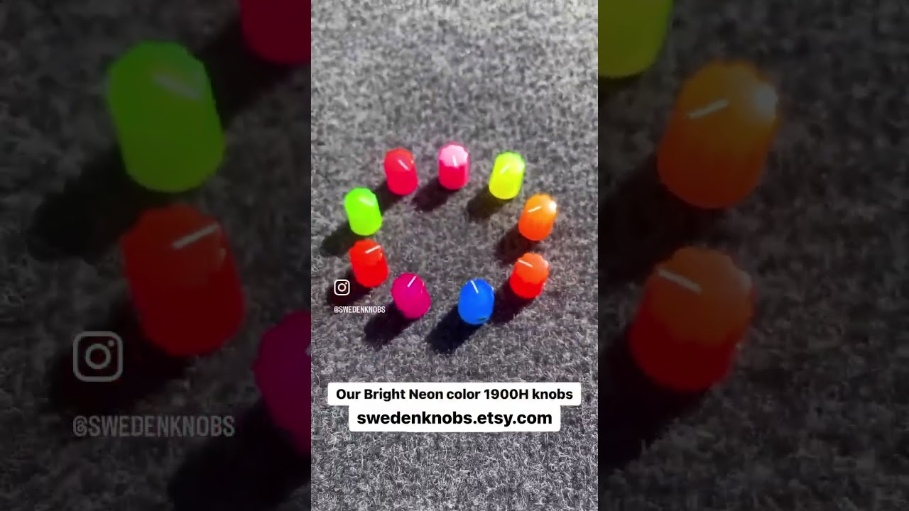 🔥Amazing knobs - Bright Neon Color Davies 1900H Clone Knob - Sweden Knobs