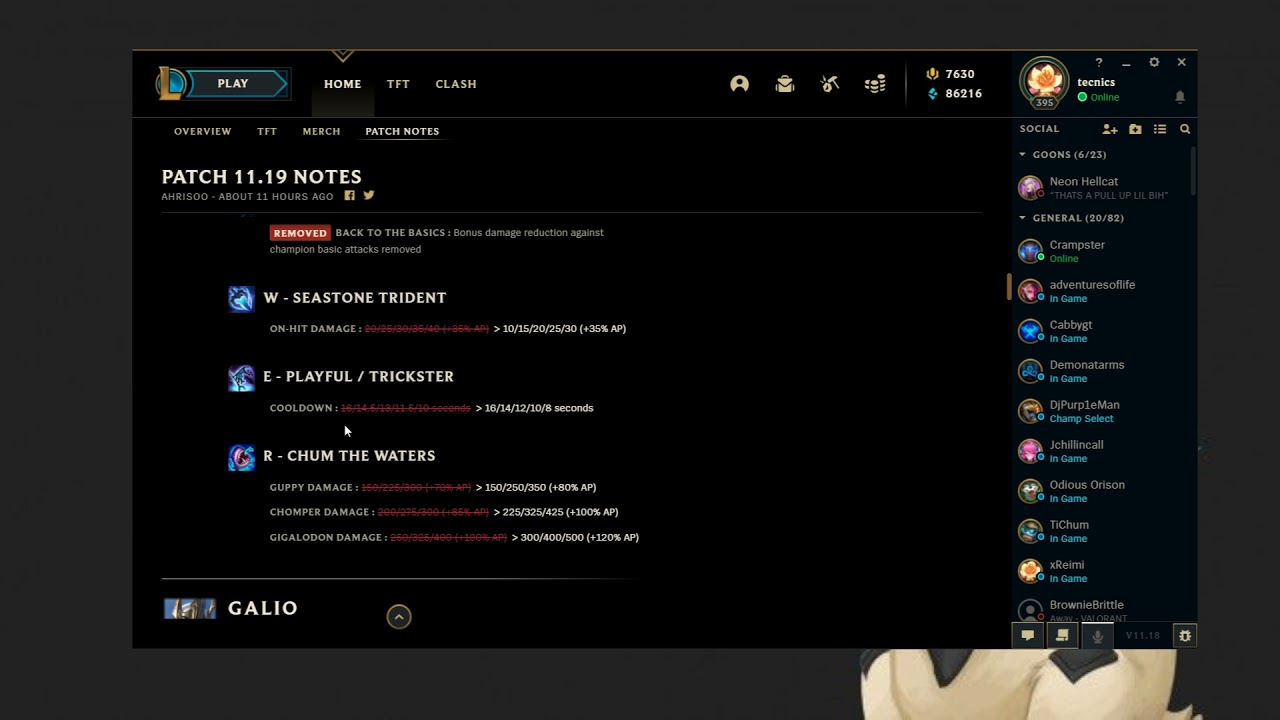 League of Legends - Patch 11.19 Review (The final world's patch)