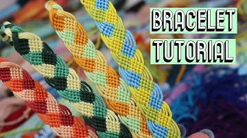 Braided Leaves Tutorial [CC] || Friendship Bracelets