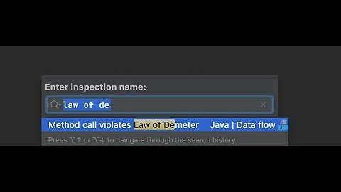 Run Inspection by Name