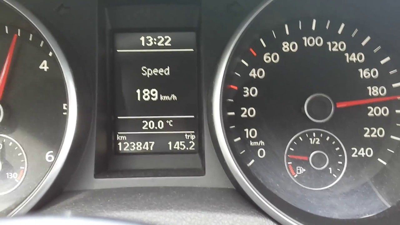 Volkswagen Golf VI 2.0TDI 110kM top speed and acceleration (wheels 16 ...
