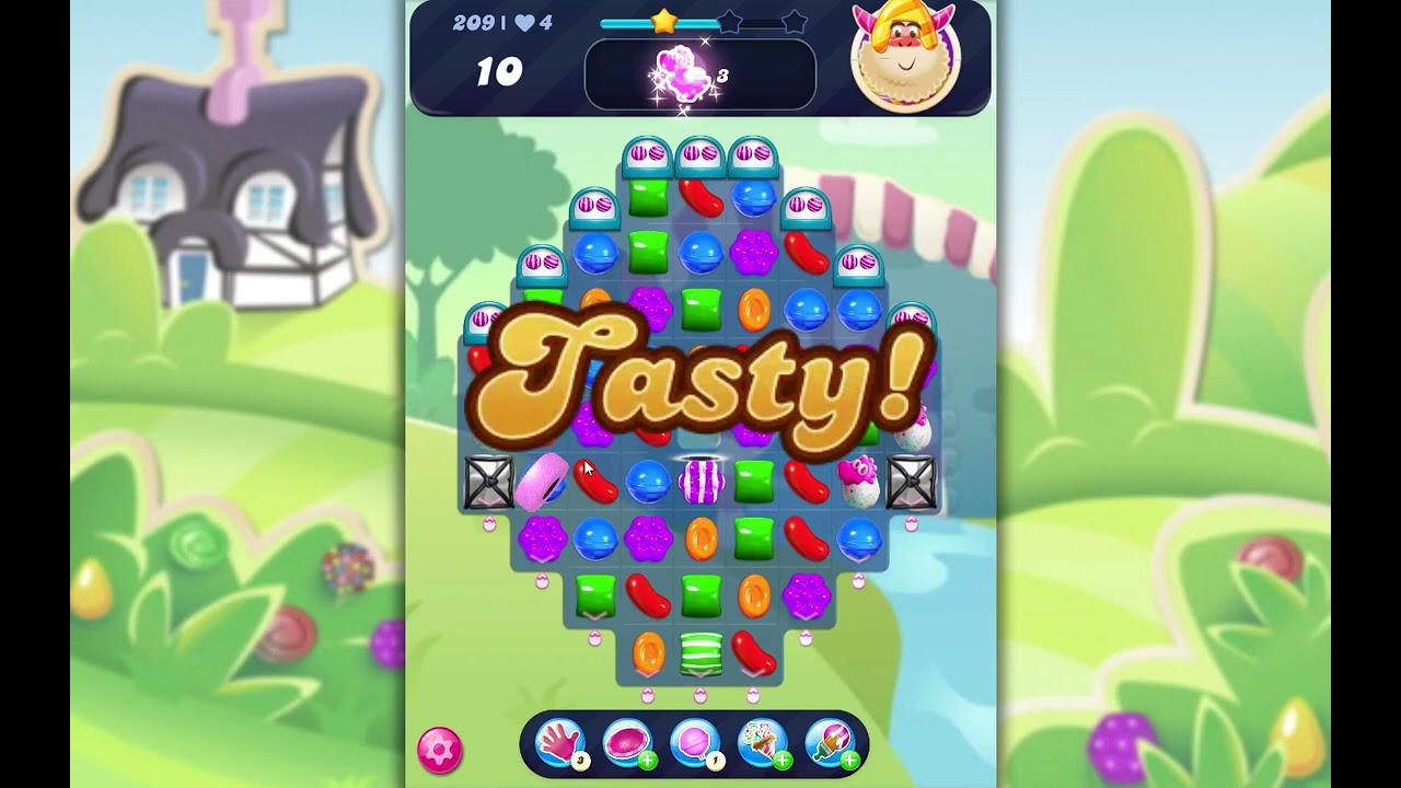 Candy Crush Saga Level 209 - YouTube