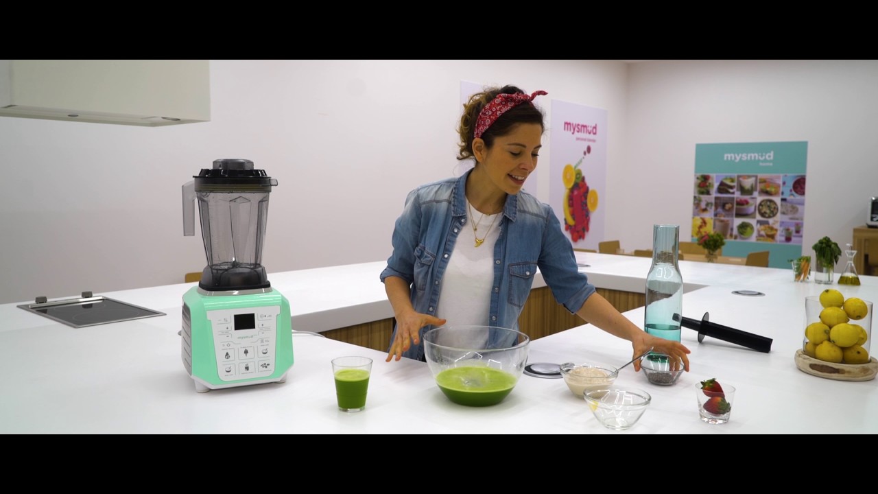 Batidora de vaso Mysmüd Home - Pudding de yogur y chía