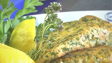 Saftiges Lachsfilet in knuspriger Kräuterkruste @TopfguckerTV #lachs #cooking #lecker #fisch