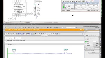 No. 1, #Mechatronics #Momentary, #TIAportal + #FluidSIM + #PLCSIM + #EzOPC #LAD language #Automation