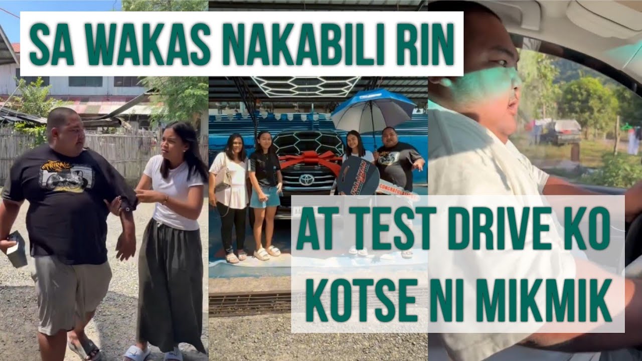 SA WAKAS NAKABILI RIN AT TEST DRIVE KO KOTSE NI MIKMIK #BOGITO #MIKMIK