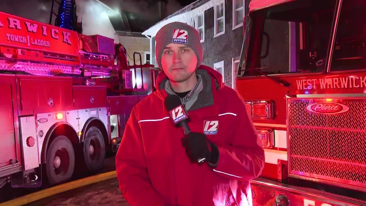 Video Now: Crews battling house fire in West Warwick - YouTube