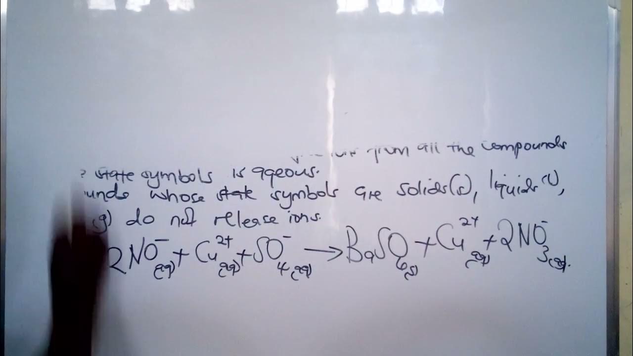 Easy steps on how to write an ionic equation youtube