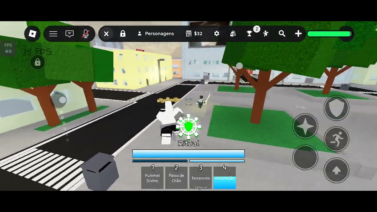 Tirando x1 com meu amigo no jujutsu shenanigans 