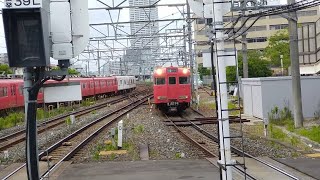 名鉄6000系6001F＋6800系6816F急行豊川稲荷行き神宮前到着（2023年6月21日撮影）