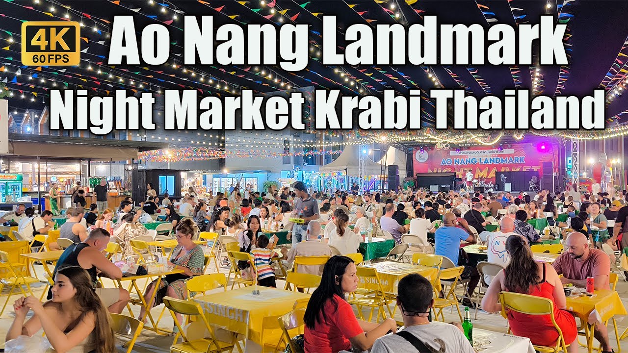 [4K🇹🇭] Discover Ao Nang Nightlife: Paradise in Krabi, Thailand | Must-Visit of Krabi