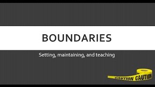 Mentor Training: Boundaries