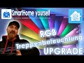 RGB Treppenbeleuchtung mit stufenweise Animation in Home Assistant
