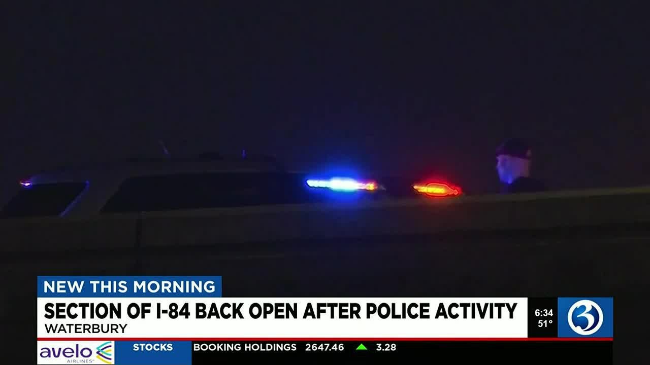 VIDEO: 'Suspicious incident' remains under investigation on I-84 in Waterbury