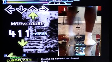 DDR SuperNOVA 2 Konoko no nanatsu no oiwaini Expert AA FC (with footcam)