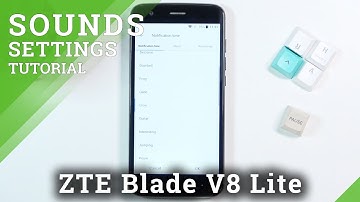 How to Change Notifications Sound in ZTE Blade V8 Lite - Sounds Settings