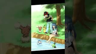 pokemon ash ❤ dawn  ❤  shong 😀