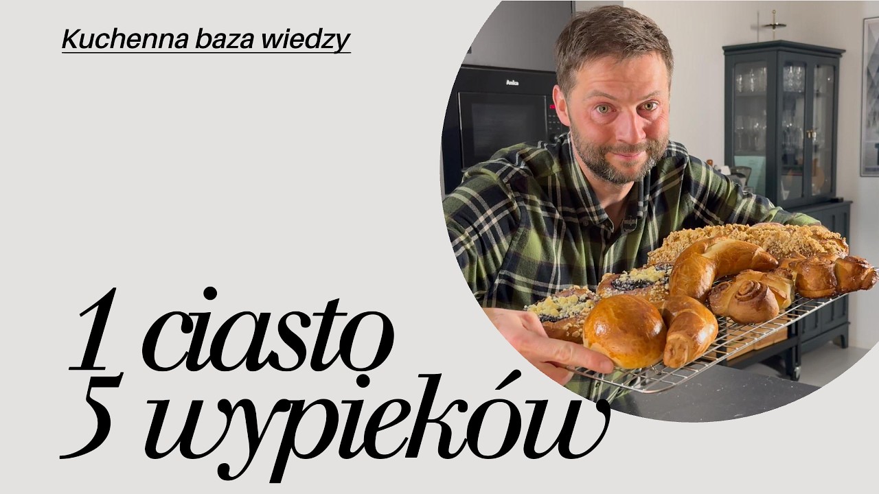 Jedno ciasto drożdżowe do wszystkiego na słodko | kuchenna baza wiedzy w 5 minut.