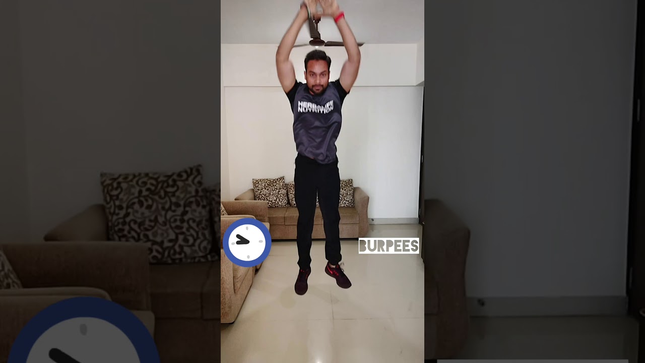24 Burpees in 1 min 🤸 YouTube
