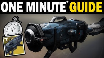 1 MINUTE(ish) GUIDE: How to Get Truth Rocket Launcher (Destiny 2 Truth Quest)