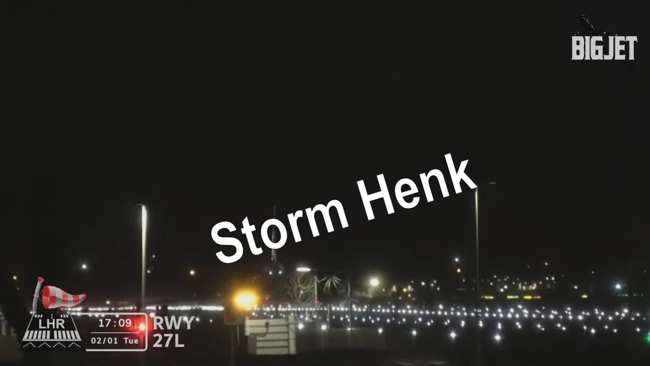 LIVE: View of Heathrow airport as storm Henk approaches - YouTube