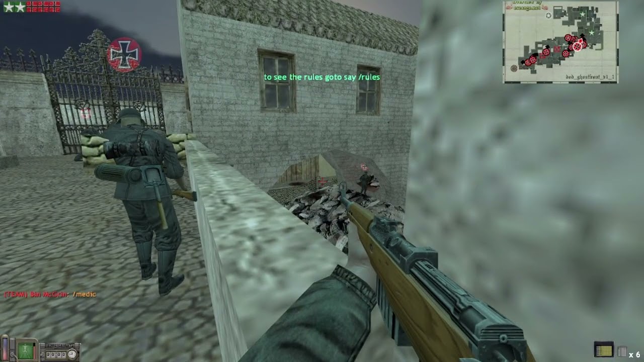 dod_ghostfront_v1_1 — Axis vs Allies | ODS Server Intense Match