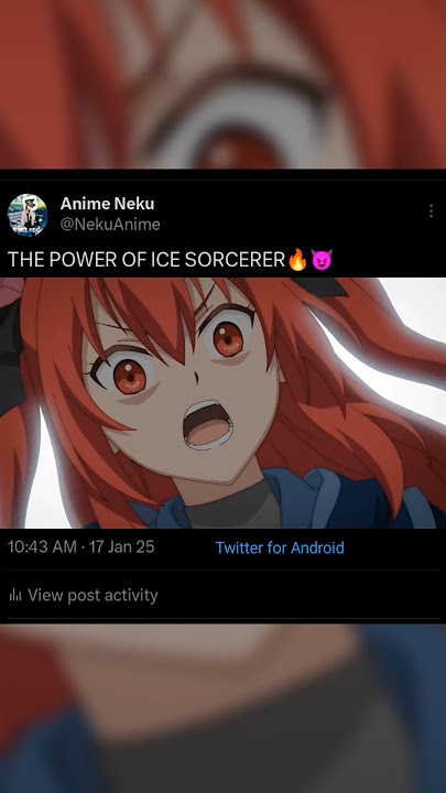 THE POWER OF ICE SORCERER🔥😈#anime#animeshorts...