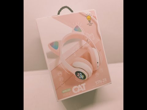 Бездротові навушники Atlanfa CAT STN 28 MP3, FM, Bluetooth, видео 1