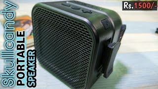 #TECHGG Skullcandy Barricade mini Portable Bluetooth Speaker unboxing in hindi | Rs. 1300\/-