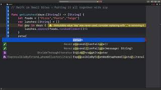 Swift in Small Bites, Lesson 10 - Zip