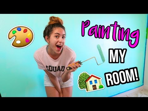 PAINTING MY NEW ROOM!! Moving Vlog!!
