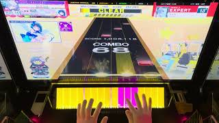 【CHUNITHM】E.V.E EXPERT 初見 手元