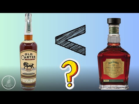 Jack Daniel's Rye is Better?? Old Carter Rye Batch 12 Review and I compare it to JD Barrel Proof Rye