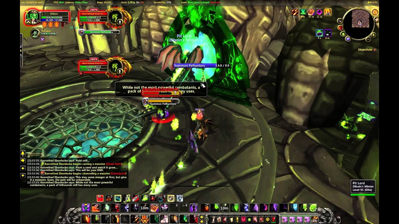 Warlock Green Fire Quest - 6.0.2